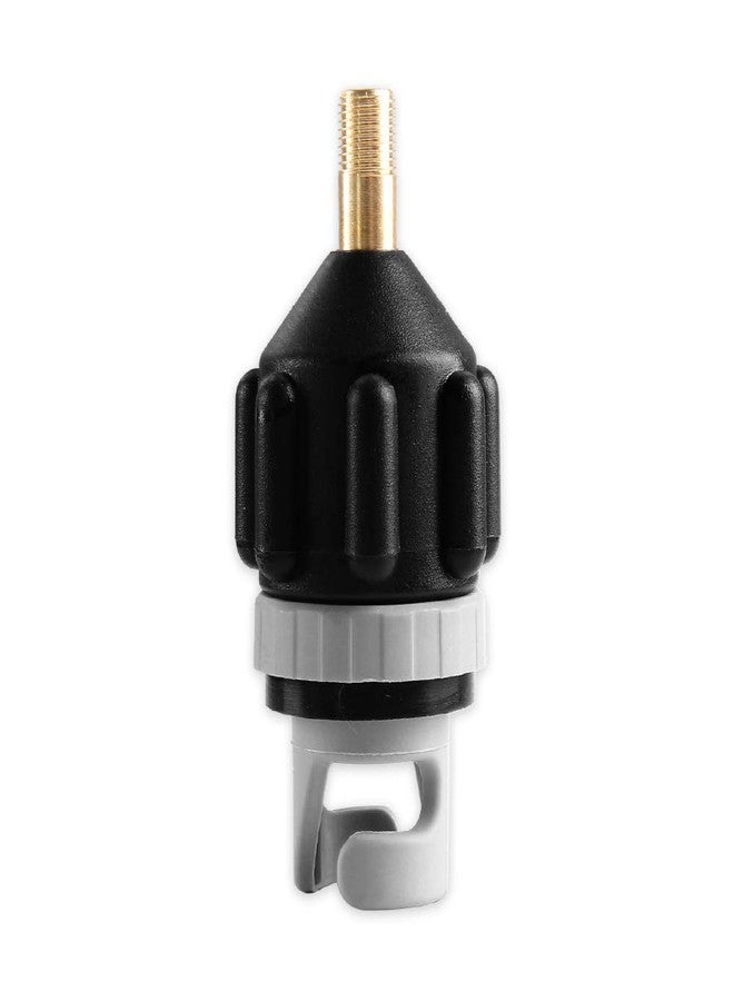 HEYTUR Inflatable Boat SUP Pump Adaptor Standard Schrader Conventional Air Pump Air Valve Adapter Spoke Plate Attachment(Black) - Image 1