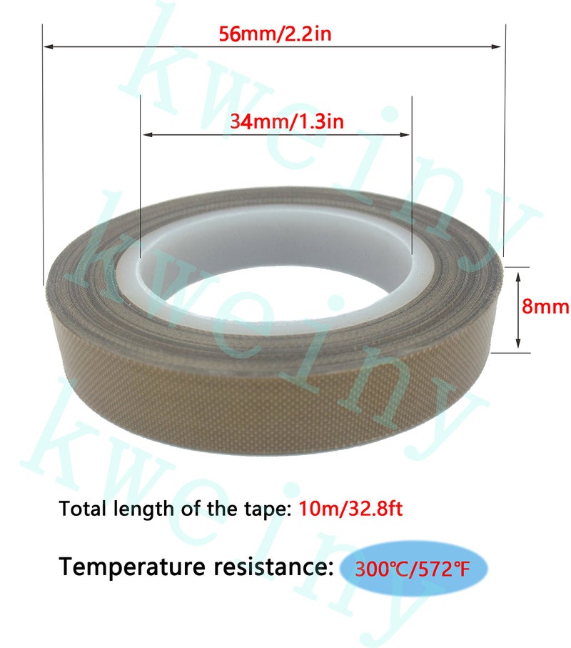 Kweiny Heat Insulation Cotton 10PCS and PTFE High Temp Tape for 3D Printer Makerbot Hotend - Image 4