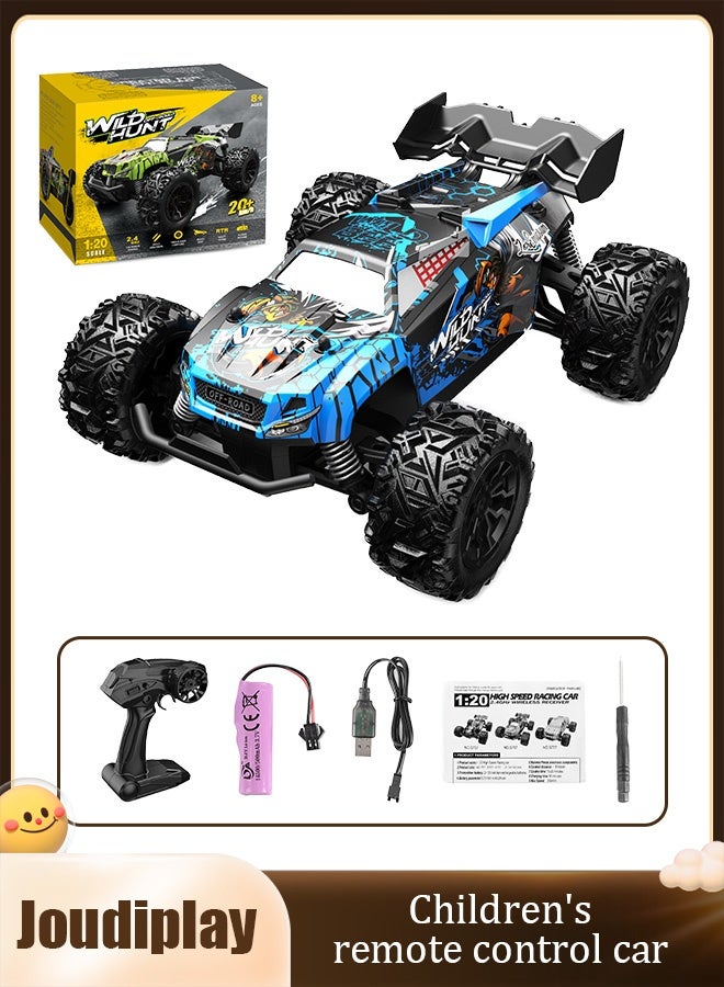 جودي بلاي سيارة تحكم عن بُعد 1:20 للسباقات على الطرق الوعرة والانزلاق والتسلق - سيارة لعبة بالتحكم عن بُعد مناسبة للأطفال من عمر 8 سنوات فما فوق - Image 1