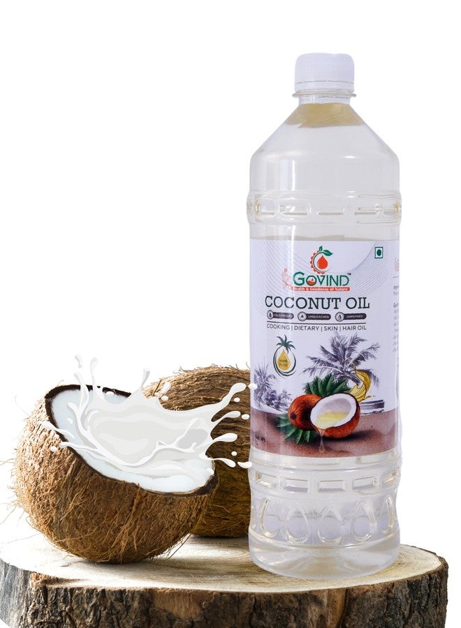 Govind 100% Natural & Pure Soul, Cold-Pressed Coconut Oil | Health & Beauty | Skin care | Edible Grade - Natural Moisturizer & Cooking Oil | 500ML - Image 1