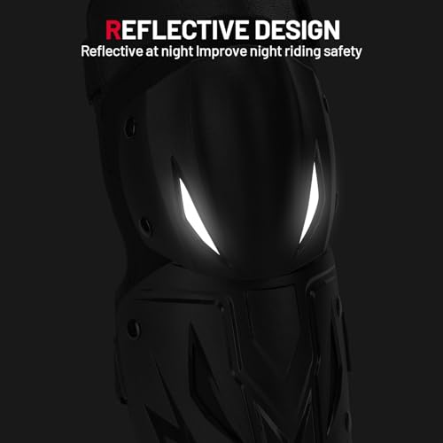 Tanden Motorcycle Knee Pads for Men Knee and Shin Guards, Motorcycle Leg Protection Armor Motocross Knee Guards Dirt Bike Pads Adjustable Crashproof Adults Protective Gear - Image 5