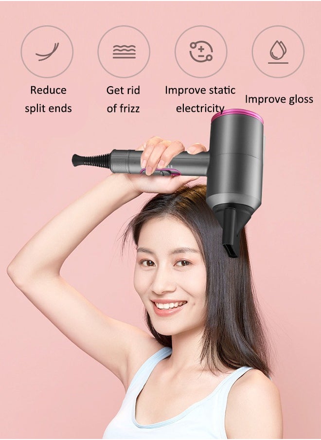 Hair Dryer Professonal Dryers Thermo-Control Hairdryer Fast Drying Low Noise with Diffuser