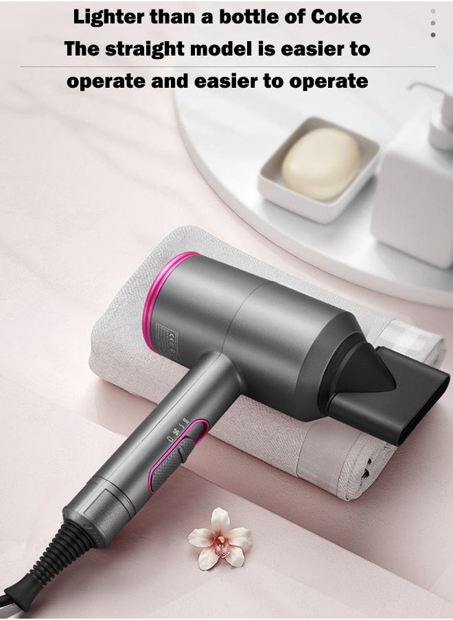 Hair Dryer Professonal Dryers Thermo-Control Hairdryer Fast Drying Low Noise with Diffuser