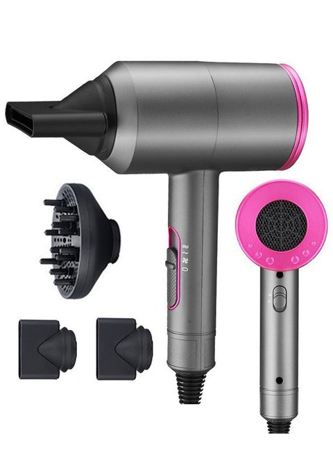 Hair Dryer Professonal Dryers Thermo-Control Hairdryer Fast Drying Low Noise with Diffuser