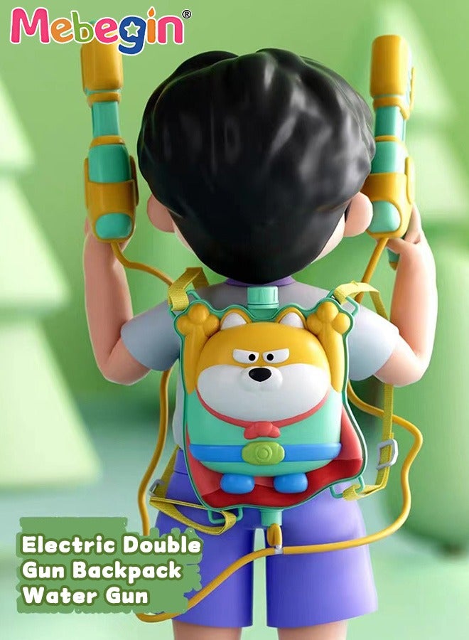 MEBEGIN Electric Backpack Water Gun with 2 Modes and 8-10m Range, Kids Backpack Water Blaster, 2 Water Gun and Backpack with Adjustable Straps for Comfort and Control, Fun Beach Sand Toys, Interactive Outdoor Game, Perfect Summer Gift - Image 3