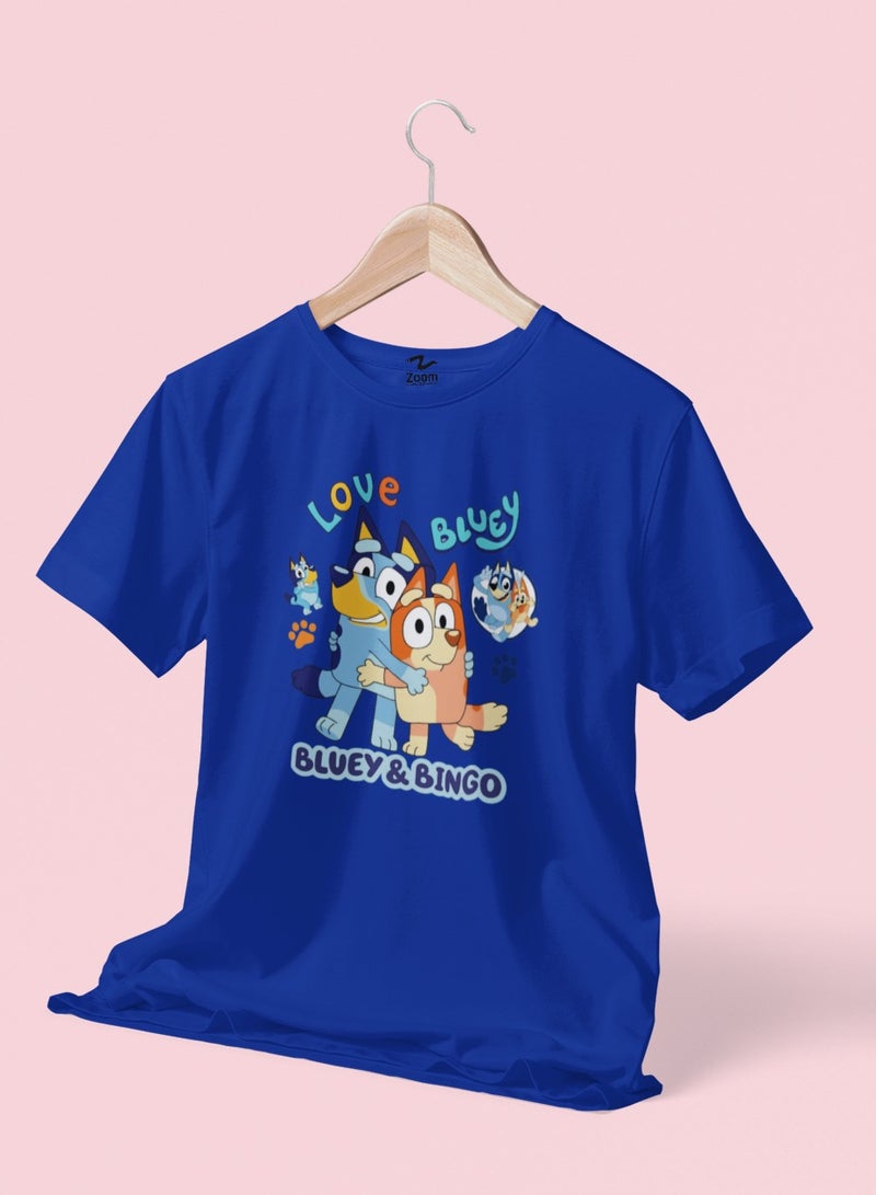 ZOOM تصميم تي شيرت للأطفال بلوى وبينغو