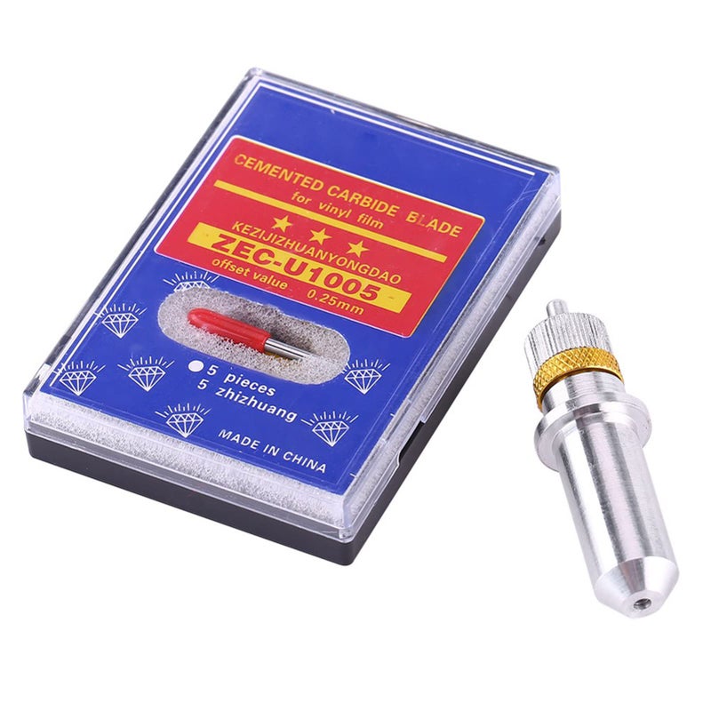 Tungsten Steel Plotter Cutter Blades 15PCS 30 45 60 Degree with Holder - Image 3