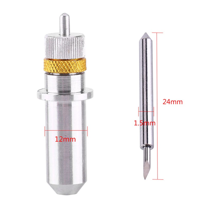 Tungsten Steel Plotter Cutter Blades 15PCS 30 45 60 Degree with Holder - Image 4