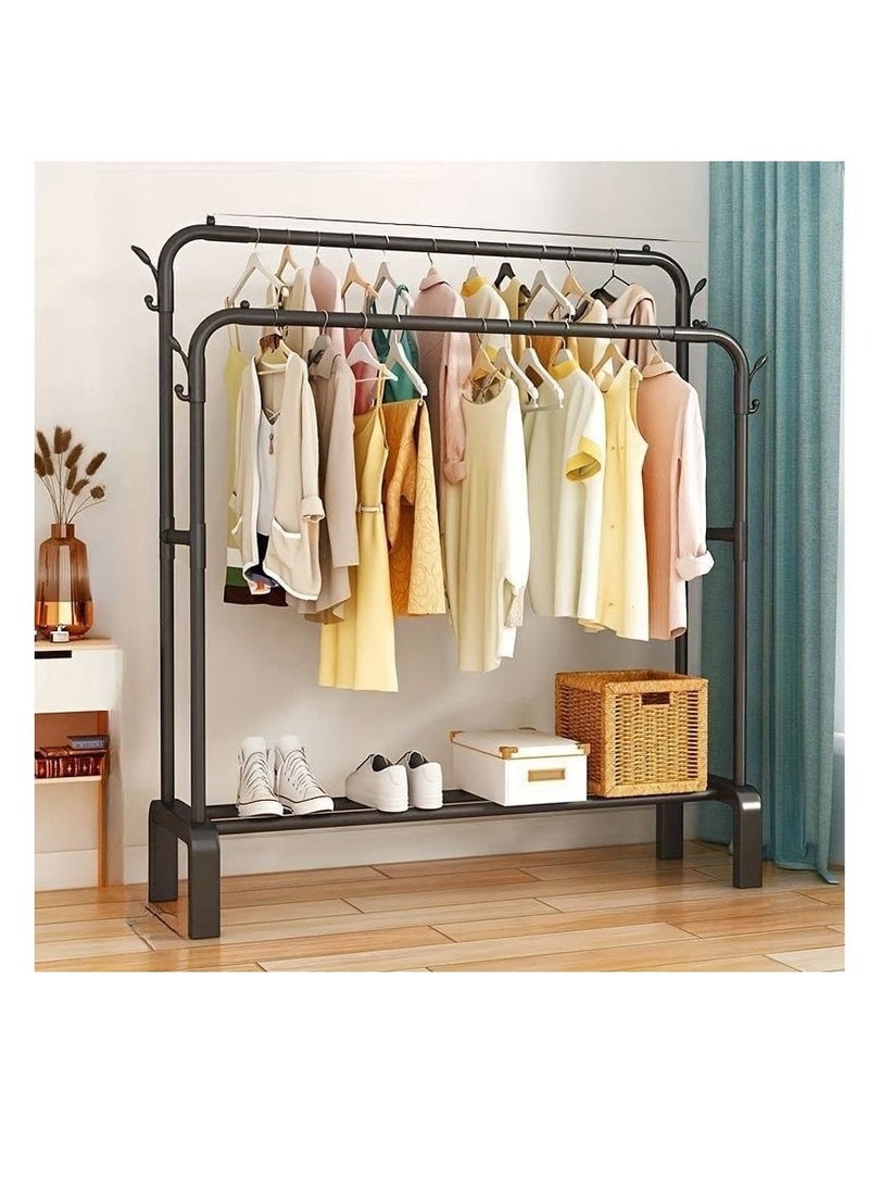 Generic - Simple Coat Rack Clothing Rack Drying Rack Floor Standing Clothes Hanging Storage Home Furniture Telescopic Mobile Cloth Rail - Image 1