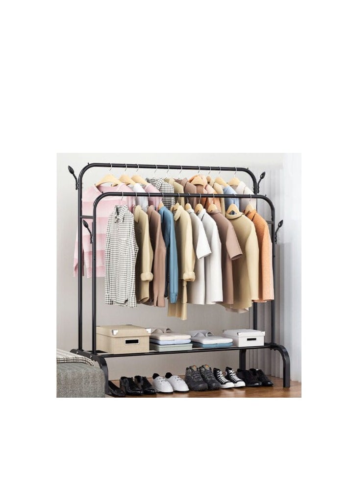 Generic - Simple Coat Rack Clothing Rack Drying Rack Floor Standing Clothes Hanging Storage Home Furniture Telescopic Mobile Cloth Rail - Image 1