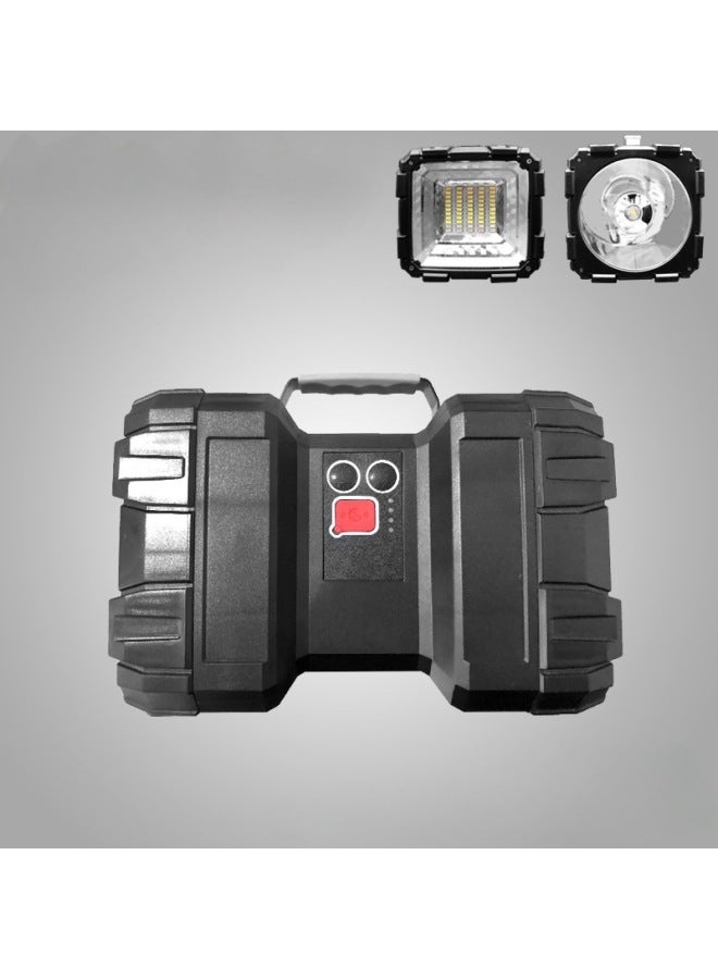 مصباح كشاف قوي P70 من Cross-border، مصباح LED للتخييم، قابل لإعادة الشحن، فائق السطوع، مصباح كشاف تحذيري للعمل في الهواء الطلق - مواصفات المنتج: مصباح كشاف W846 【XHP70+55 LED مدمج في قسمين من بطارية - Image 4