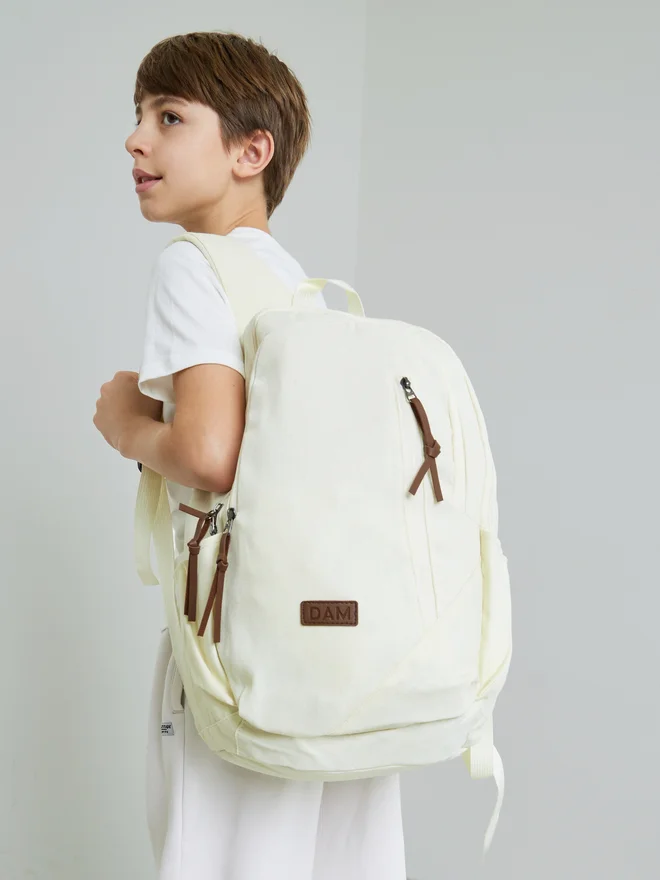Styli Styli Teen Boys Solid Backpack with Zip Puller