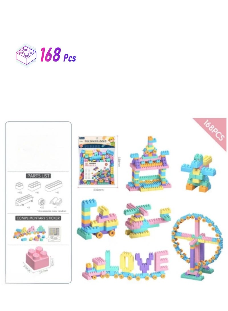 168Pcs Puzzle Building Blocks Toys - Image 1