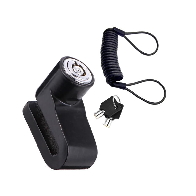 Motorcycle Bicycle Disc Brake Lock with Anti Theft Key and Alarm Heavy Duty Security - Image 2