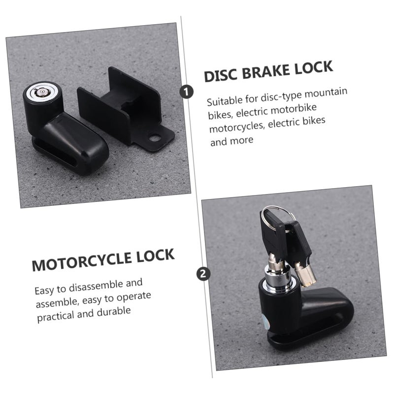 Motorcycle Bicycle Disc Brake Lock with Anti Theft Key and Alarm Heavy Duty Security - Image 4