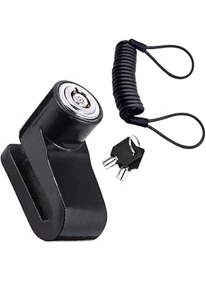 Motorcycle Bicycle Disc Brake Lock with Anti Theft Key and Alarm Heavy Duty Security - Image 1