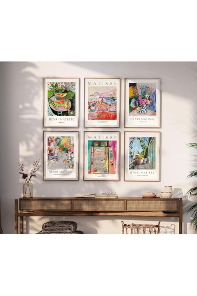 Dujoi Matisse Poster Matisse Wall Art Prints Framed Large Aesthetic Print Art Exhibition Poster Artworks Cardstock Paper Posters - Image 4