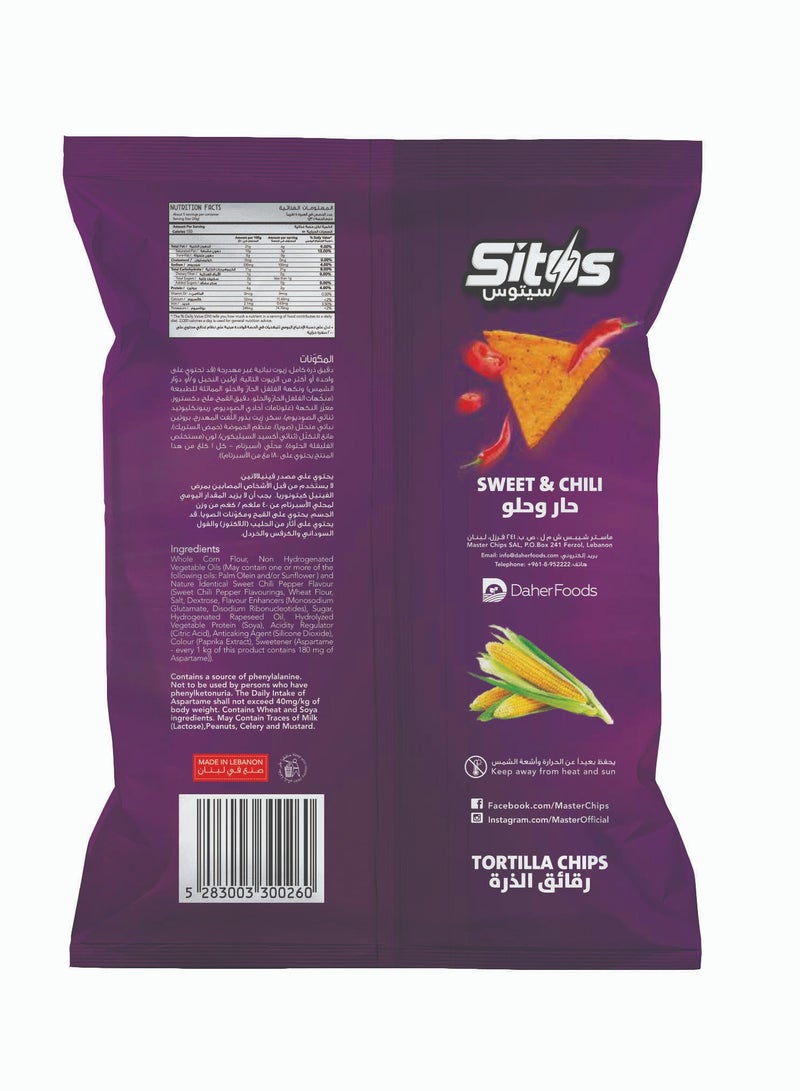Master Sitos Sweet Chilli Tortilla Chips 150g - Image 2