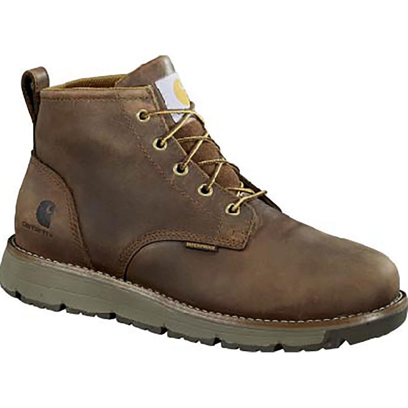 Carhartt Mens Millbrook 5 Waterproof Steel Toe Wedge Work Boot Brown 115