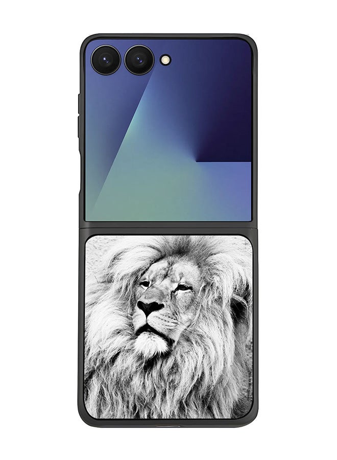 Stylizedd For Samsung Galaxy Z Flip7 Case,Slim fit Camera Protection, Shockproof Thin Phone cover  - Wise Lion