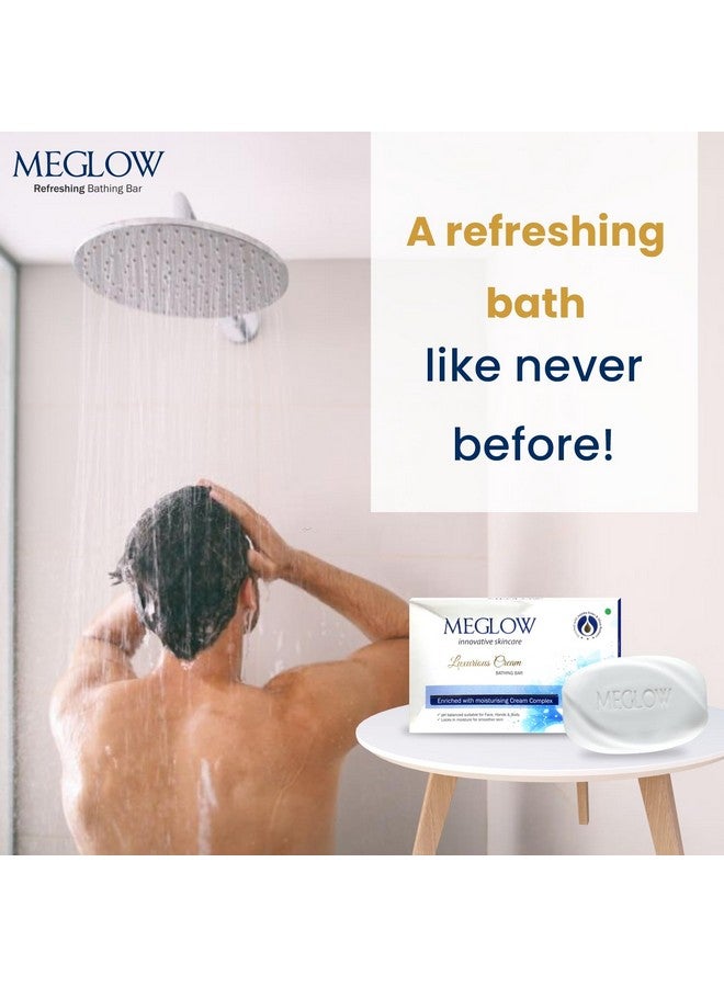 MEGLOW Luxurious Cream Soap Bar Combo Pack Of 5(75G) With Jojoba & Shea Butter|Ph Balanced| Suitable All Skin Type|Moisturize Skin & Make Soft & Smoother - Image 5