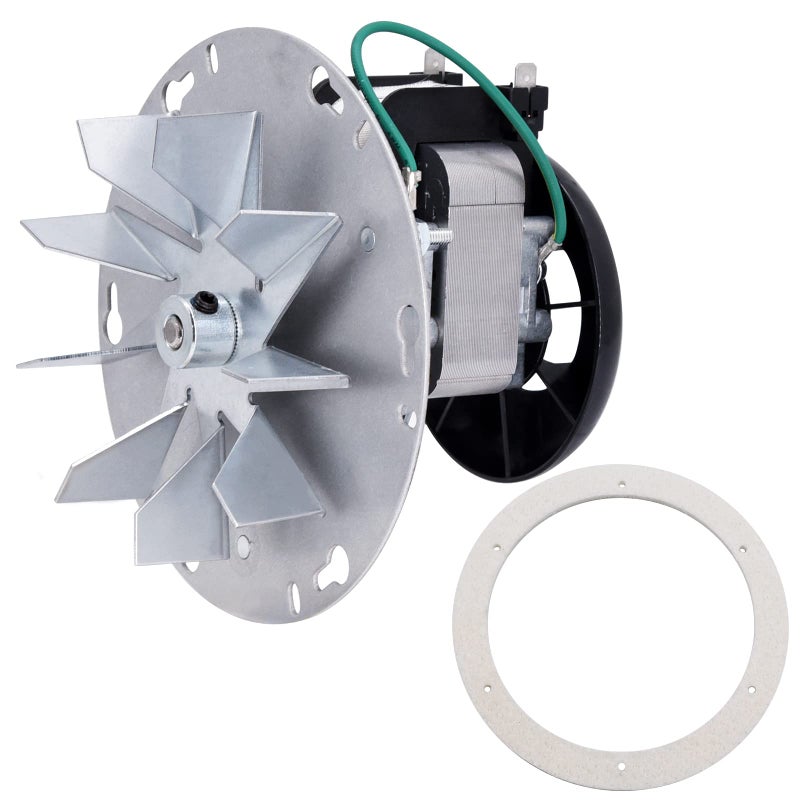 Criditpid Replacement 8123381 Combustion Blower Motor for QuadraFire Classic Bay 1200 Exhaust Blower Fan for Heatilator Eco Choice CAB50 PS35 PS50 Pellet StovesWithout Housing