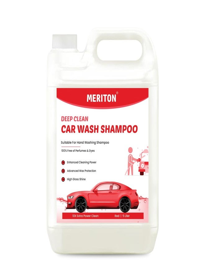 Meriton Deep Clean Car Wash Shampoo - Enhanced Cleaning Power, Advanced Wax Protection, High Gloss Shine, 100% Free of Perfumes & Dyes, Suitable for Hand Washing - Image 1