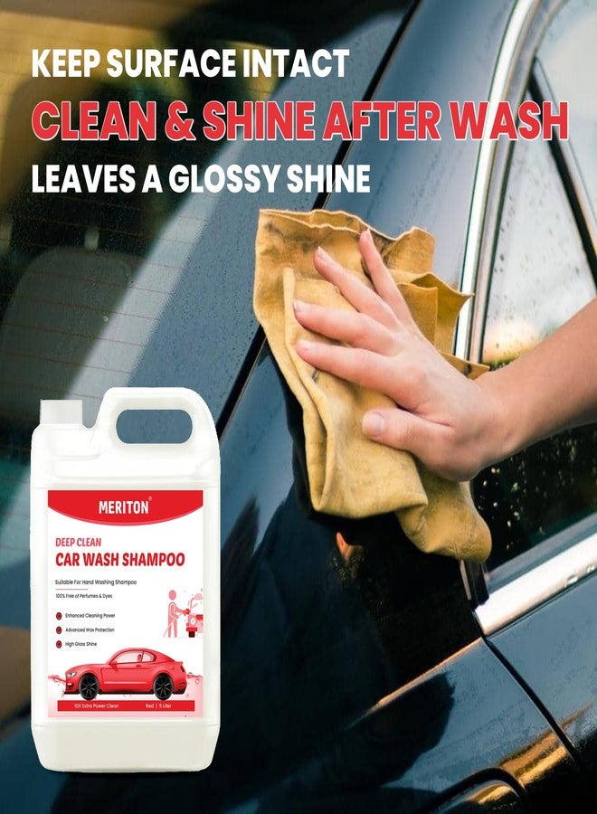 Meriton Deep Clean Car Wash Shampoo - Enhanced Cleaning Power, Advanced Wax Protection, High Gloss Shine, 100% Free of Perfumes & Dyes, Suitable for Hand Washing - Image 4
