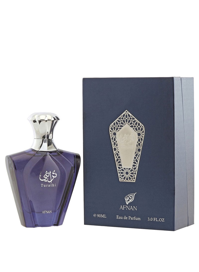Afnan Turathi Blue Eau De Parfum for Men's 90 ml - Image 3