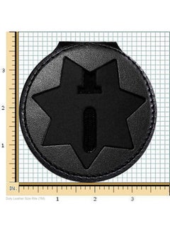 Perfect Fit Shield Wallets Blackinton B2001 Sevenpoint Star Belt Clip Badge Holder (Cutout Pf215) California Doc  - Image 2
