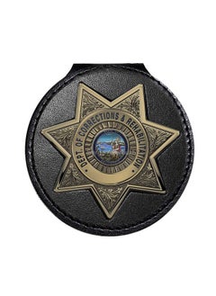 Perfect Fit Shield Wallets Blackinton B2001 Sevenpoint Star Belt Clip Badge Holder (Cutout Pf215) California Doc  - Image 5