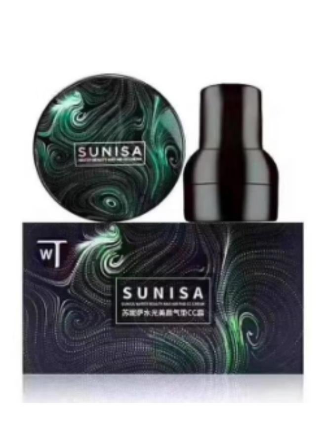 سونيسا كريم بي بي إير كوشن معزول، كريم بي بي نود كونسيلر، كريم أساس سائل مقاوم للماء غير لامع لجميع أنواع البشرة، كريم سي سي، كريم إخفاء العيوب بتغطية كاملة، 20 جرام، عدد 1 - Image 1