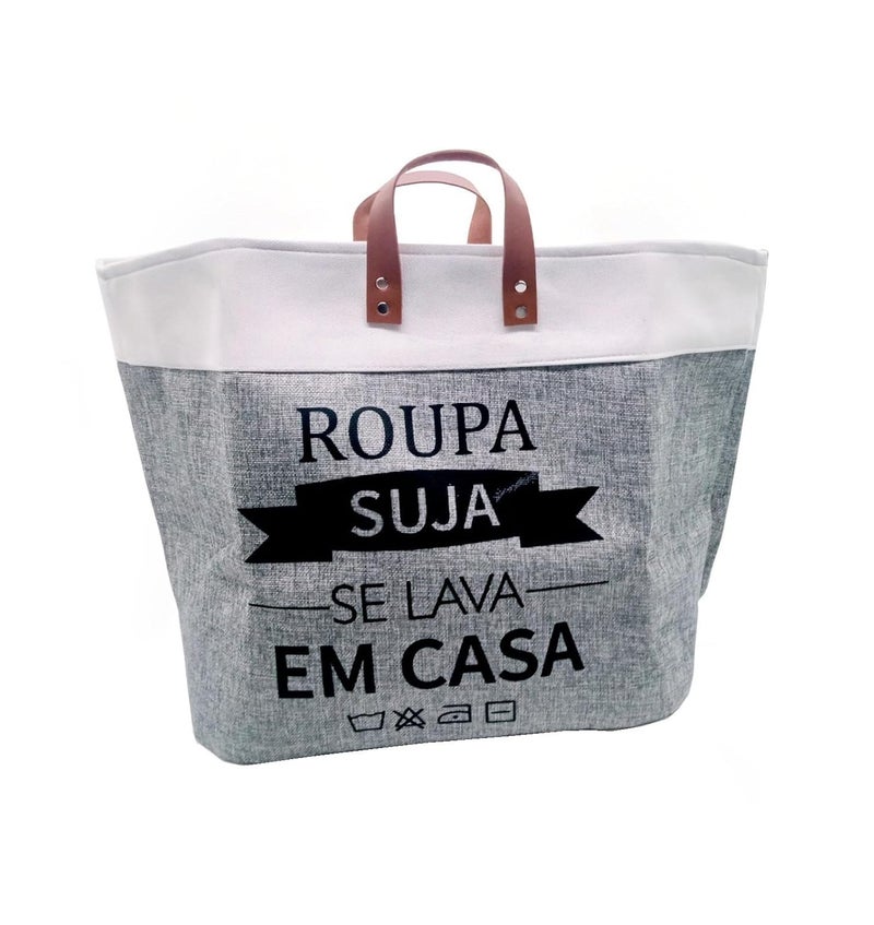 PUSHKH PUSHKH Laundry Basket Multi Purpose Travel Canvas Tote Bag Laundry Hamper Bag with Handle Carry On Handbag for Women Men  - Image 1