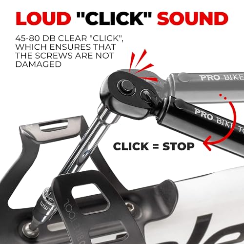 PRO BIKE TOOL Torque Wrench 3/8 Drive - Precision Torque Wrench for Bike Maintenance - 10 to 60 Nm Range with 0.5 Nm Micro Adjustments - Includes Adapters, Extension Bar and Storage Box - Black Matte - Image 4