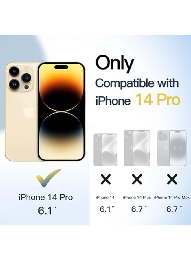 Jetech Magnetic Case For Iphone 14 Pro 6.1 Inch Compatible With Magsafe Shockproof Phone Bumper Cover Solid Color Matte Tpu Frame Anti Scratch Clear Back Gold - Image 2