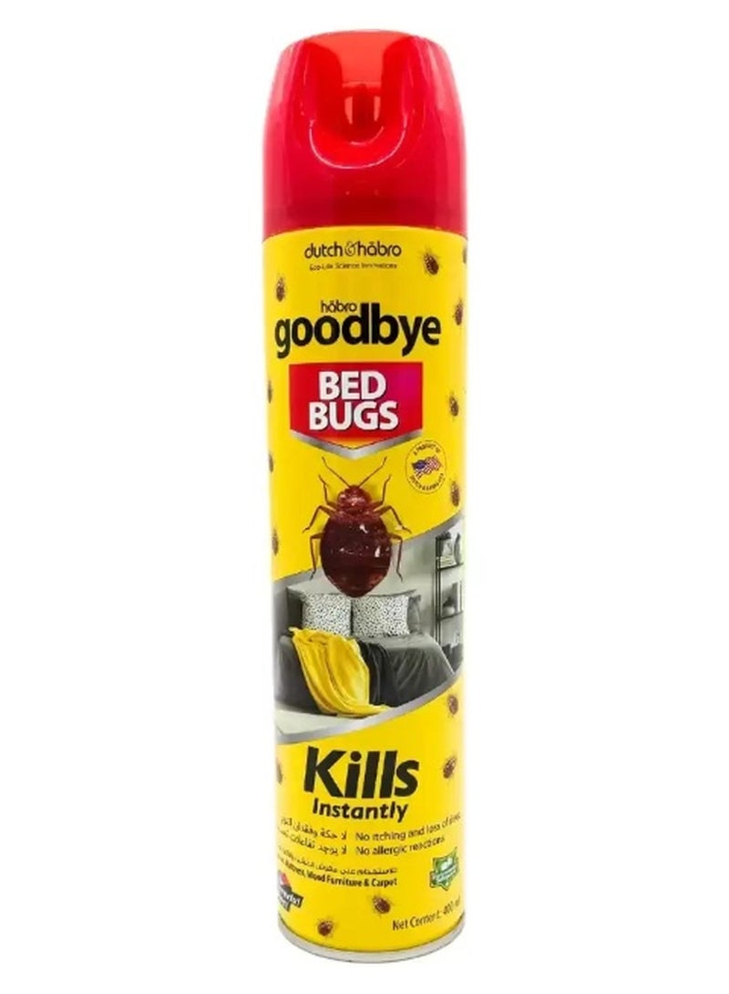 Goodbye رذاذ قاتل حشرات الفراش، يقتل على الفور دون أي رد فعل تحسسي على الجلد - 400 مل - Image 1
