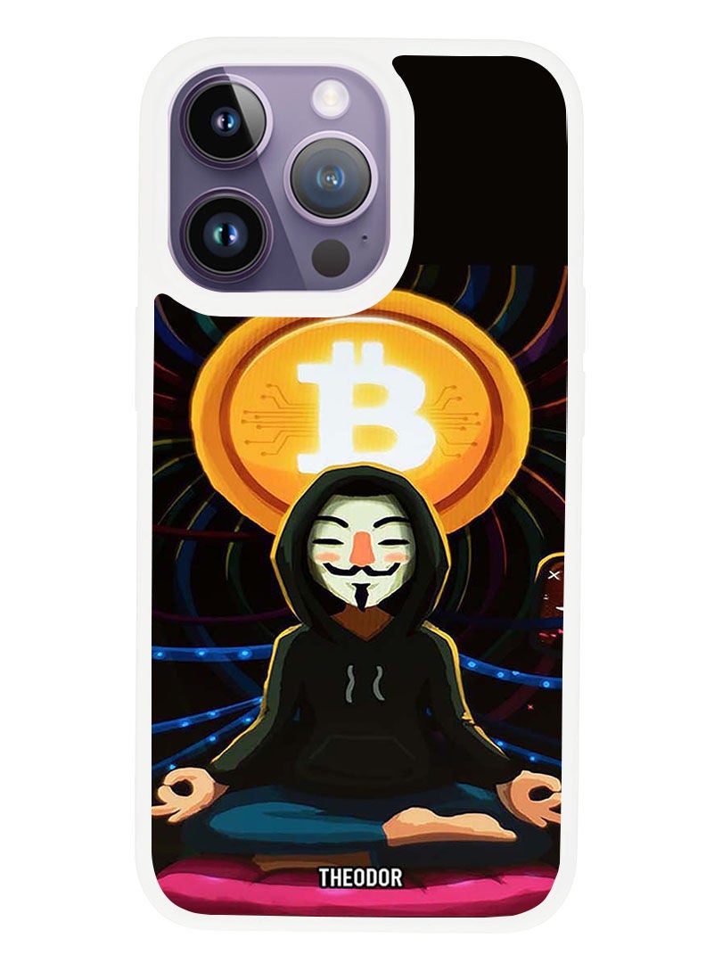 Theodor Protective Case Anti Scratch Shock Proof Cover For APPLE IPHONE 14 PRO Yoga (White Bumper) - Image 1