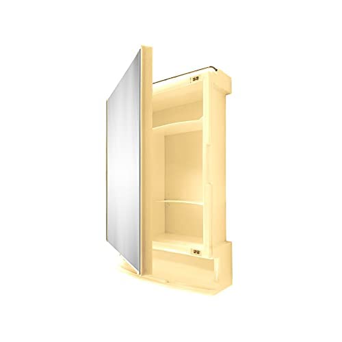 Urban Choice Urban Choice Grace Fine Ware Washbasin Cabinet with Mirror Premium Wall Mounted Storage Cabinet with Magnetic Door 4 Inner Shelve Stylish HeavyDuty Plastic Cabinet for Storage  - Image 4