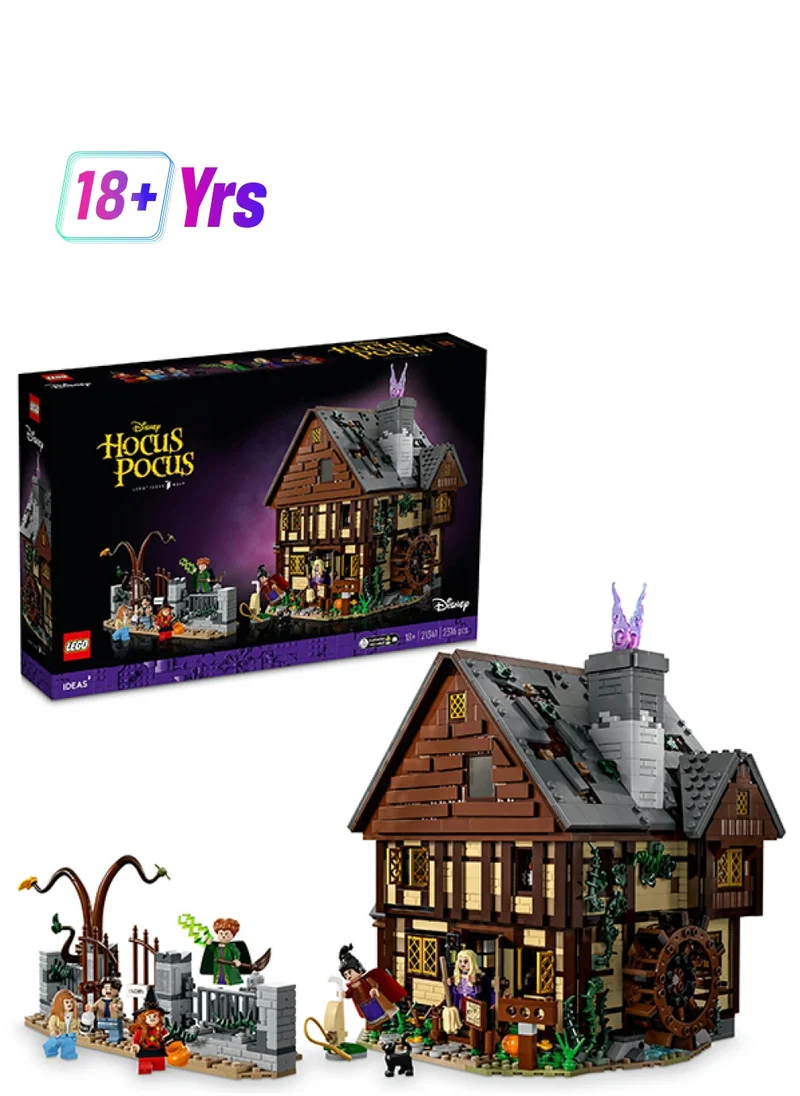 LEGO Ideas Disney Hocus Pocus: The Sanderson Sisters' Cottage 21341 Collectible Building Set; Nostalgic Halloween Gift Idea For Adults And Fantasy-Comedy Lovers; Brick-Built Film Memorabilia (2,316 Pieces)