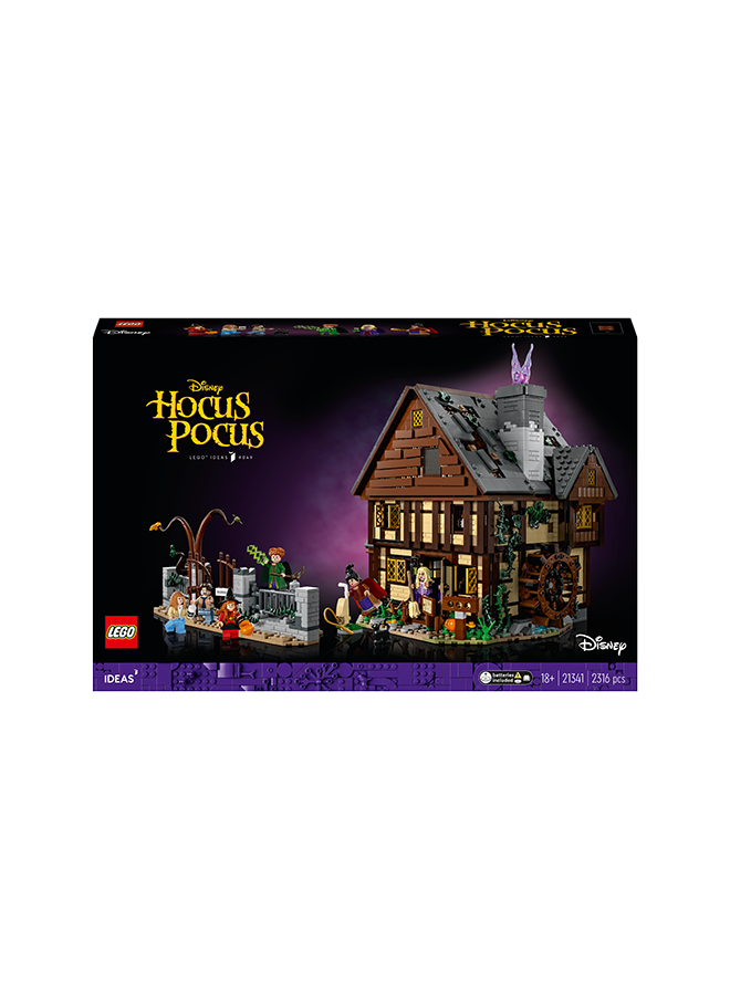 LEGO Ideas Disney Hocus Pocus: The Sanderson Sisters' Cottage 21341 (Age 18+, 2316 Pieces) - Image 2