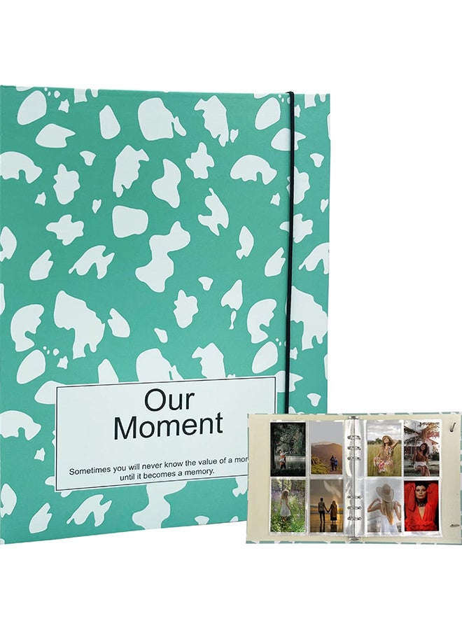 O Ozone 160 Pockets Photo Album with 30 Inner Pages A5 Photocard Holder Photocard Binder Photocard Sleeves 3 Inch Photo Album for Cards or Picture- Green  - Image 1