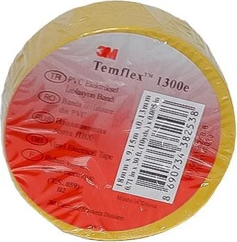 3M TEMFLEX 18MM - 9.15M Yellow Electrical Tape (10 Pieces)