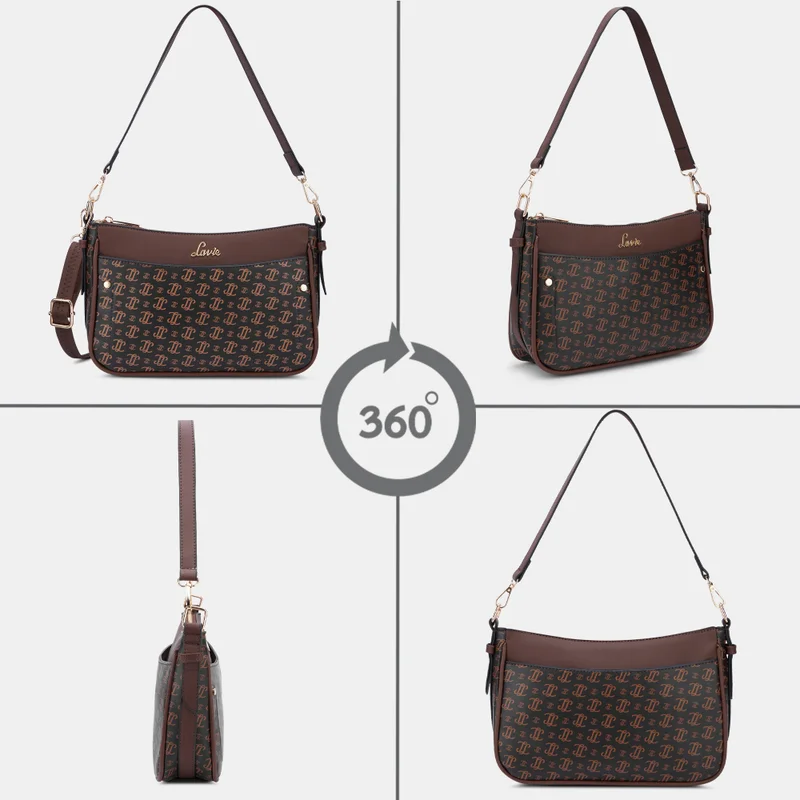 Lavie  Woman's Cosmo Hobo Handbag(CHOCO) for Women | Best Price UAE