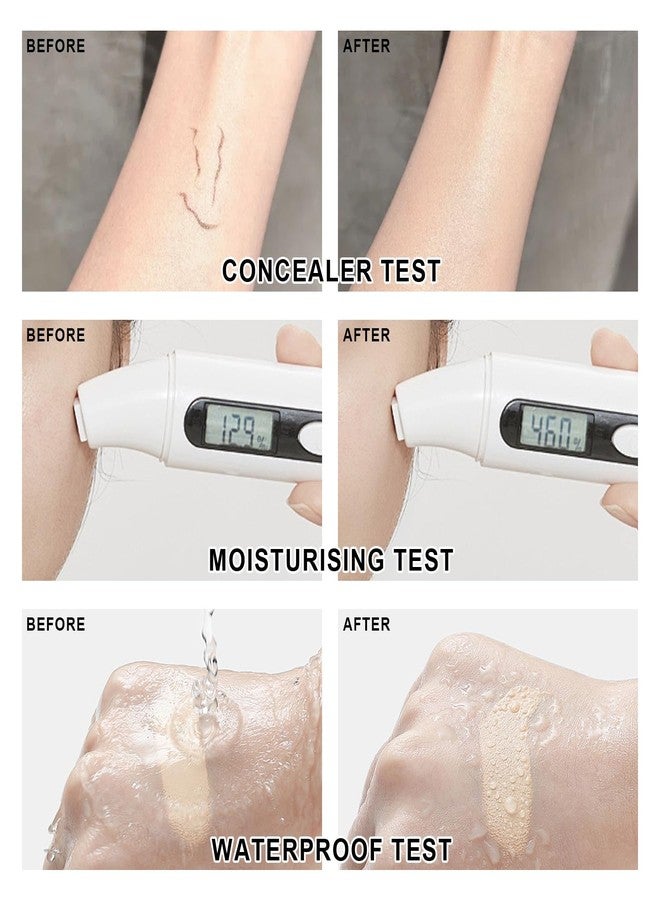 LemonSac Mushroom Head Air Cushion CC Cream Foundation BB Cream Foundation Makeup Moisturizing CC Cream Liquid Foundation,Concealer Lasting Makeup Foundation Even Skin Tone Makeup Base Primer (#05 Wheat) - Image 4