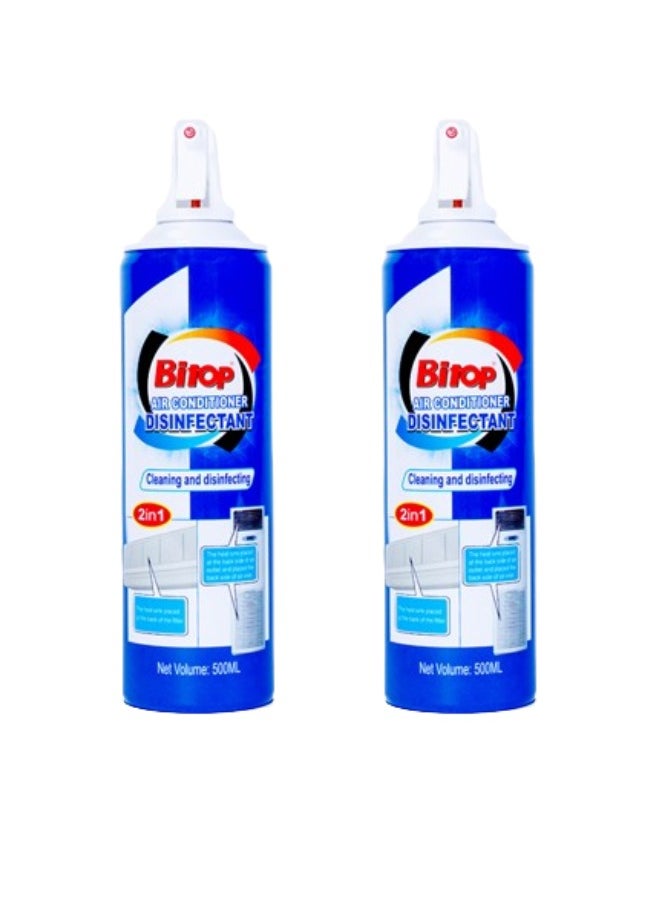 BITOP - Air Conditioner Disinfectant Foam Spray 500ml - Pack of 2, AC Cleaning & Disinfecting, Sterilizing Deodorant for Household Use - Image 1