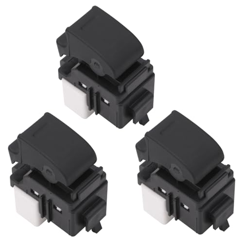 AiYiGu 3pcs Passenger Power Window Switch Control Button Compatible with 1997-2011 Toyota Camry Prius FJ Cruiser Avalon, 2004-2006 Scion xA Replacement OE 84810-12080 84810-08010, 5 Pins - Image 1