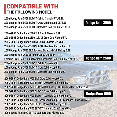 BOMLING 52105555AA Transfer Case Shifter Control Linkage & 68078974AA Grommet Bushing kit Replacement for 2002 2003 2004 2005 Dodge Ram 1500 2500 3500, 4X4, Replaces 55366066AB - Image 5