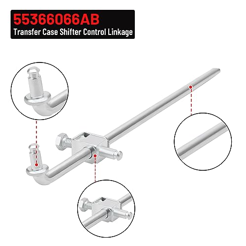 BOMLING 52105555AA Transfer Case Shifter Control Linkage & 68078974AA Grommet Bushing kit Replacement for 2002 2003 2004 2005 Dodge Ram 1500 2500 3500, 4X4, Replaces 55366066AB - Image 3