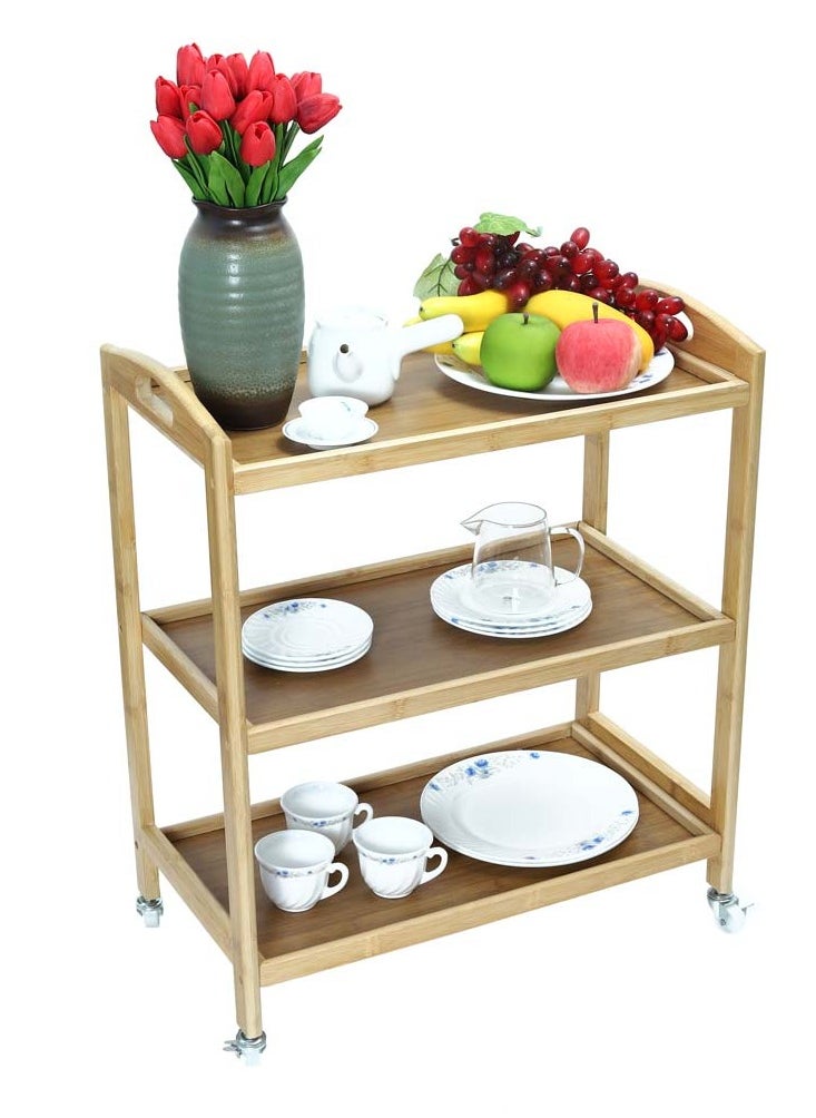 3 Tier Bakers Rack Rolling Cart 