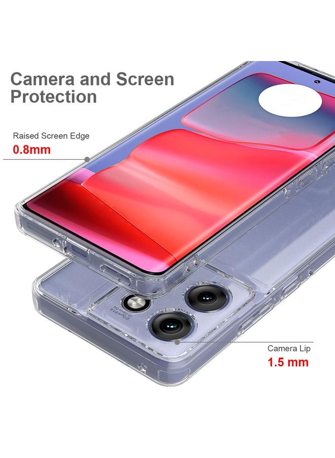 اس-توب جراب لهاتف موتورولا إيدج 50 نيو / موتو إس 50 جراب هاتف أكريليك مقاوم للخدش من مادة TPU - Image 4